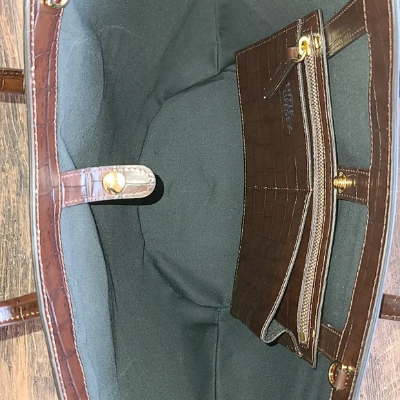 Little Liffner Tulip Croc Embossed Leather Tote - Picture 10 of 12